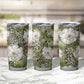 African Leopard Floral Pattern Tumbler Cup Safari Moss