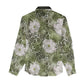 African Leopard Floral Pattern Women Casual Shirt Safari Moss