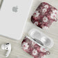 African Leopard Floral Pattern AirPods Case Sunset Mauve