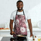 African Leopard Floral Pattern Apron Sunset Mauve