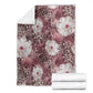 African Leopard Floral Pattern Blanket Sunset Mauve