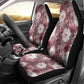 African Leopard Floral Pattern Car Seat Cover Sunset Mauve