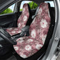 African Leopard Floral Pattern Car Seat Cover Sunset Mauve