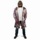 African Leopard Floral Pattern Cloak Sunset Mauve