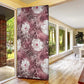 African Leopard Floral Pattern Door Cover Sunset Mauve