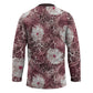 African Leopard Floral Pattern Hockey Jersey Sunset Mauve