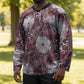 African Leopard Floral Pattern Hockey Jersey Sunset Mauve