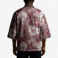 African Leopard Floral Pattern Kimono Sunset Mauve