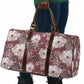 African Leopard Floral Pattern Travel Bag Sunset Mauve