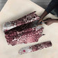 African Leopard Floral Pattern Umbrella Sunset Mauve