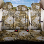 African Leopard Floral Pattern Back Car Seat Cover Savannah Gold