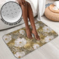 African Leopard Floral Pattern Bathroom Set Savannah Gold