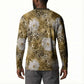 African Leopard Floral Pattern Button Sweatshirt Savannah Gold