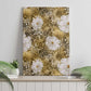 African Leopard Floral Pattern Canvas Wall Art Savannah Gold