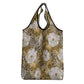 African Leopard Floral Pattern Grocery Bag Savannah Gold