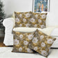 African Leopard Floral Pattern Pillow Cover Savannah Gold