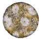 African Leopard Floral Pattern Spare Tire Cover Savannah Gold