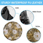 African Leopard Floral Pattern Spare Tire Cover Savannah Gold