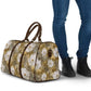 African Leopard Floral Pattern Travel Bag Savannah Gold