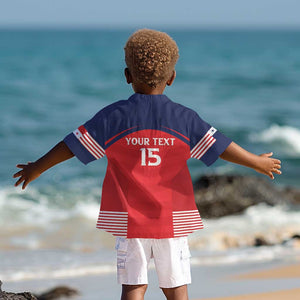 Custom Panama Football Kid Hawaiian Shirt Go Los Canaleros Go