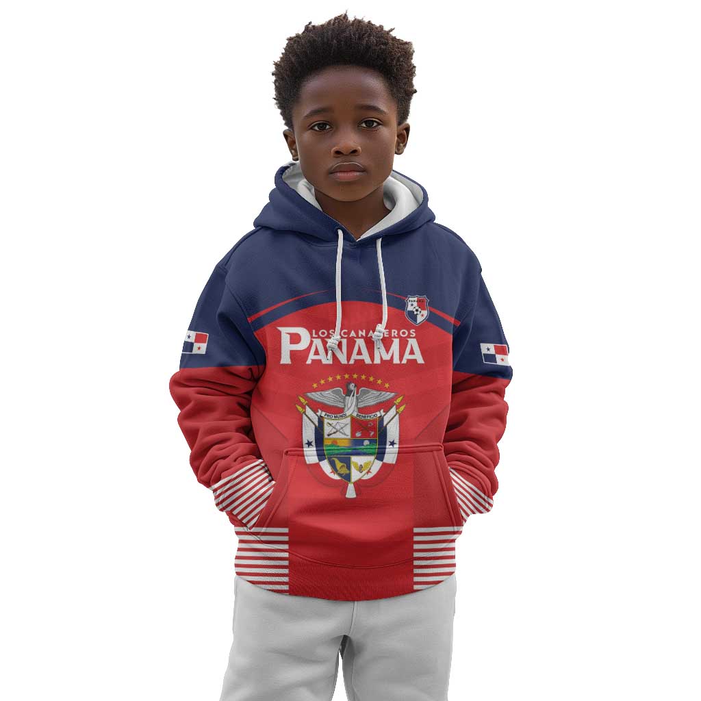 Custom Panama Football Kid Hoodie Go Los Canaleros Go