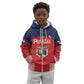 Custom Panama Football Kid Hoodie Go Los Canaleros Go