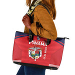 Custom Panama Football Leather Tote Bag Go Los Canaleros Go