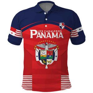 Custom Panama Football Polo Shirt Go Los Canaleros Go
