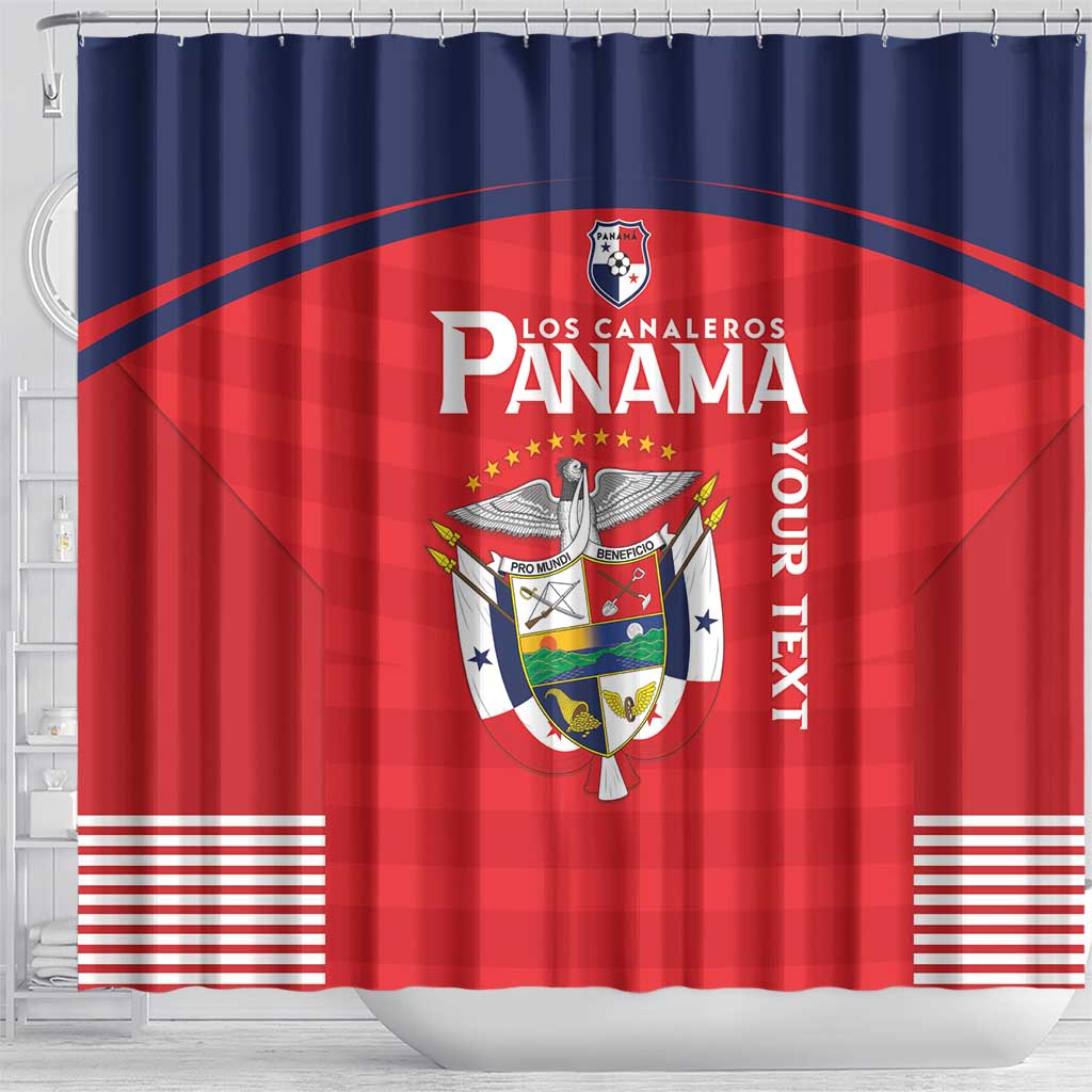 Custom Panama Football Shower Curtain Go Los Canaleros Go