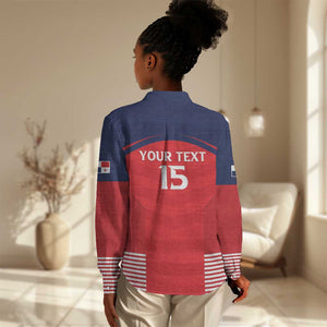 Custom Panama Football Women Casual Shirt Go Los Canaleros Go