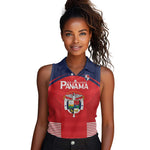 Custom Panama Football Women Sleeveless Polo Shirt Go Los Canaleros Go