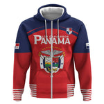 Custom Panama Football Zip Hoodie Go Los Canaleros Go