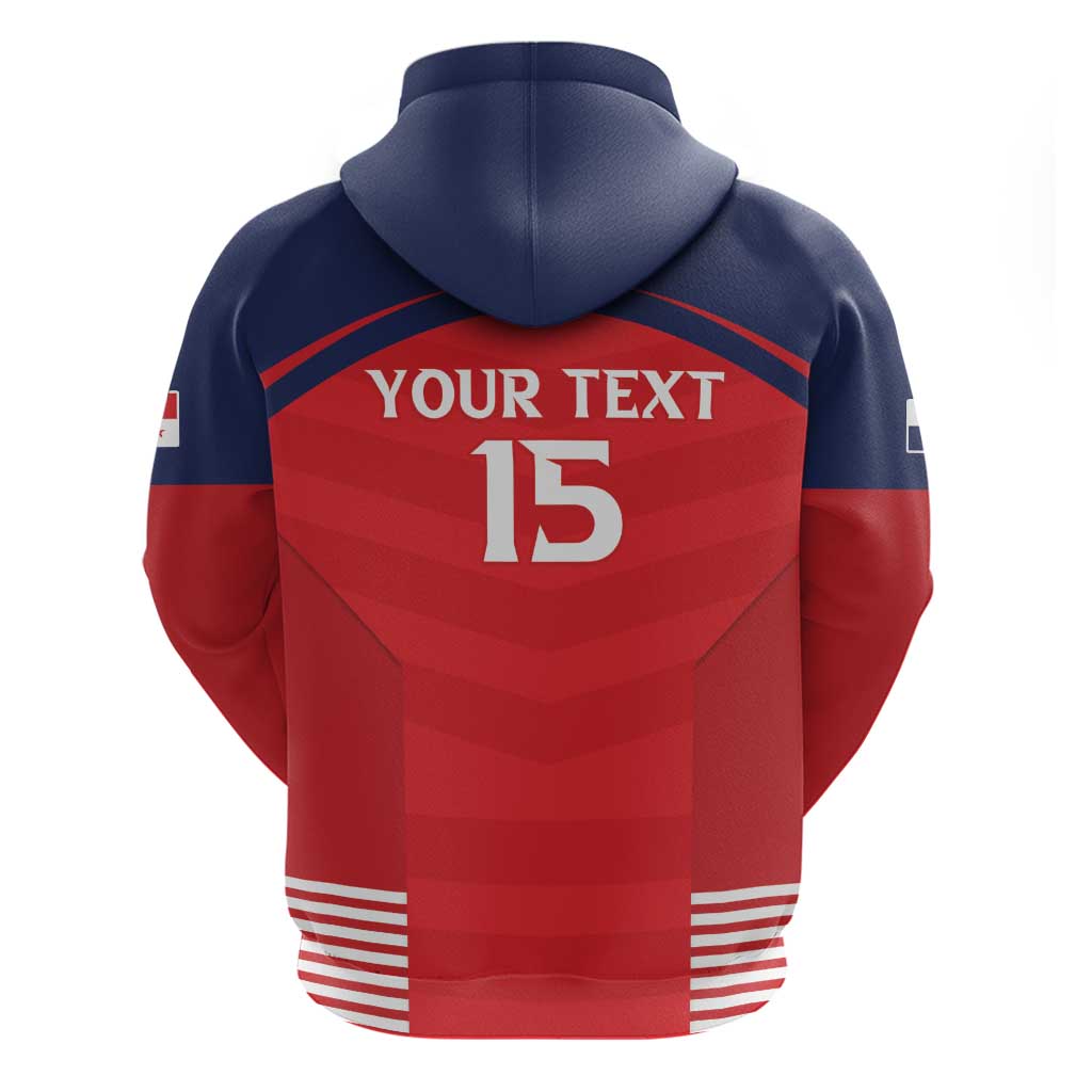 Custom Panama Football Zip Hoodie Go Los Canaleros Go