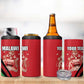Custom Malawi Cricket 4 in 1 Can Cooler Tumbler Go Champions Dziko la Malawi - African Pride