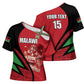Custom Malawi Cricket Cross Shoulder Shirt Go Champions