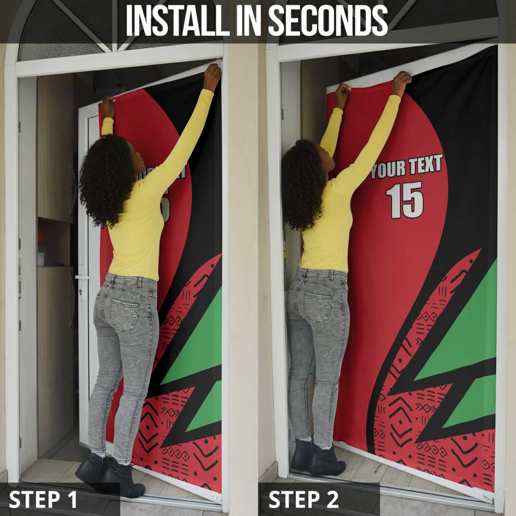 Custom Malawi Cricket Door Cover Go Champions