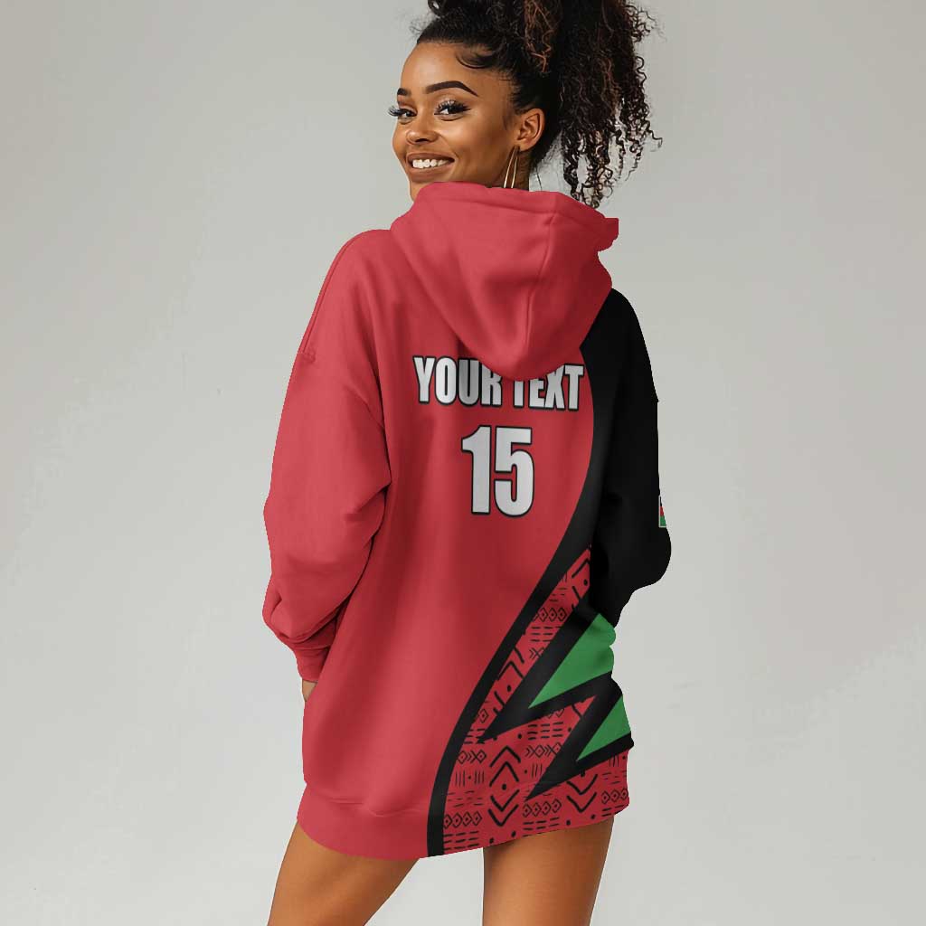 Custom Malawi Cricket Hoodie Dress Go Champions Dziko la Malawi - African Pride