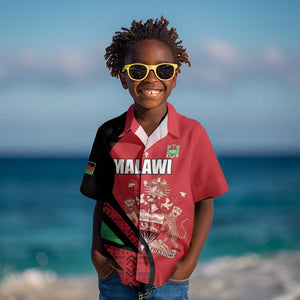 Custom Malawi Cricket Kid Hawaiian Shirt Go Champions Dziko la Malawi - African Pride