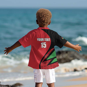 Custom Malawi Cricket Kid Hawaiian Shirt Go Champions Dziko la Malawi - African Pride