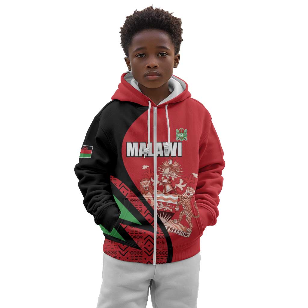 Custom Malawi Cricket Kid Hoodie Go Champions Dziko la Malawi - African Pride