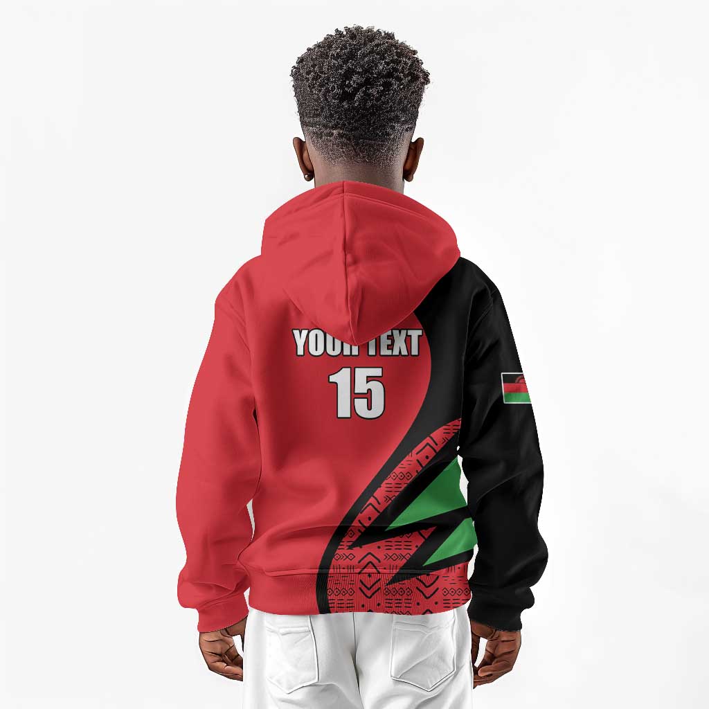 Custom Malawi Cricket Kid Hoodie Go Champions Dziko la Malawi - African Pride