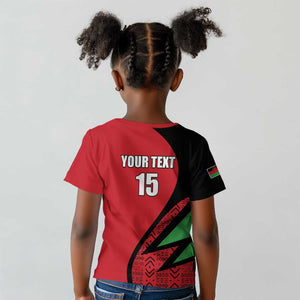 Custom Malawi Cricket Kid T shirt Go Champions Dziko la Malawi - African Pride