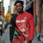 Custom Malawi Cricket Long Sleeve Shirt Go Champions Dziko la Malawi - African Pride