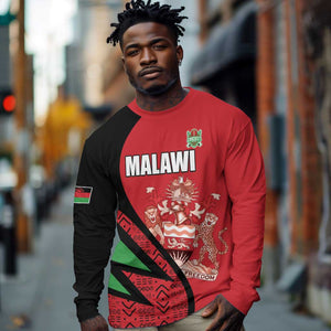 Custom Malawi Cricket Long Sleeve Shirt Go Champions Dziko la Malawi - African Pride