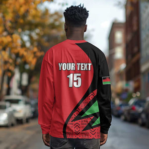 Custom Malawi Cricket Long Sleeve Shirt Go Champions Dziko la Malawi - African Pride
