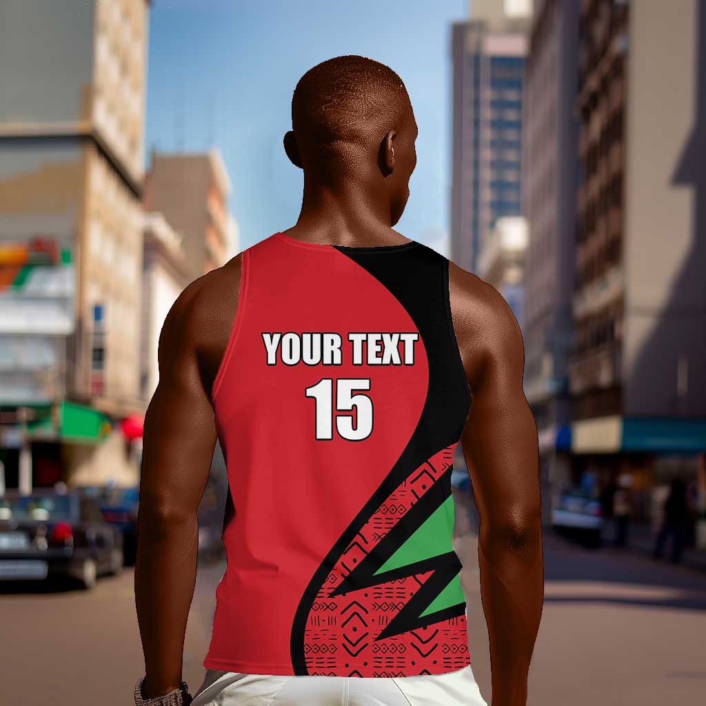 Custom Malawi Cricket Men Tank Top Go Champions Dziko la Malawi - African Pride