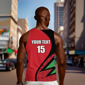 Custom Malawi Cricket Men Tank Top Go Champions Dziko la Malawi - African Pride