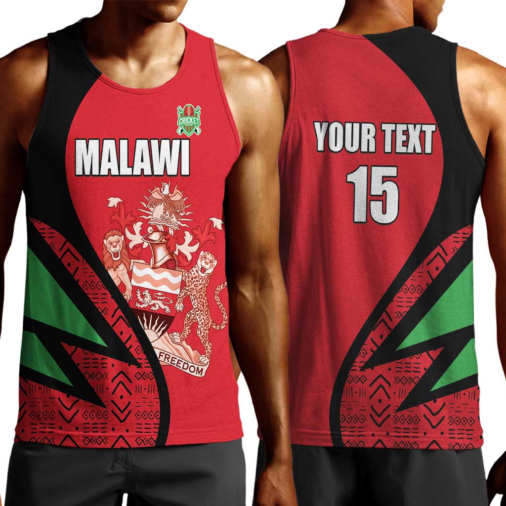 Custom Malawi Cricket Men Tank Top Go Champions Dziko la Malawi - African Pride
