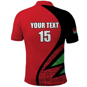 Custom Malawi Cricket Polo Shirt Go Champions Dziko la Malawi - African Pride