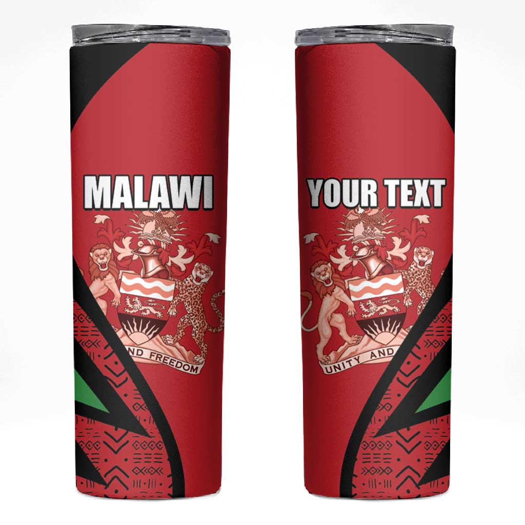 Custom Malawi Cricket Skinny Tumbler Go Champions Dziko la Malawi - African Pride